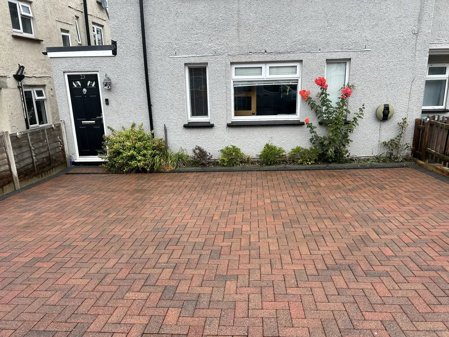 After: Herringbone block drive