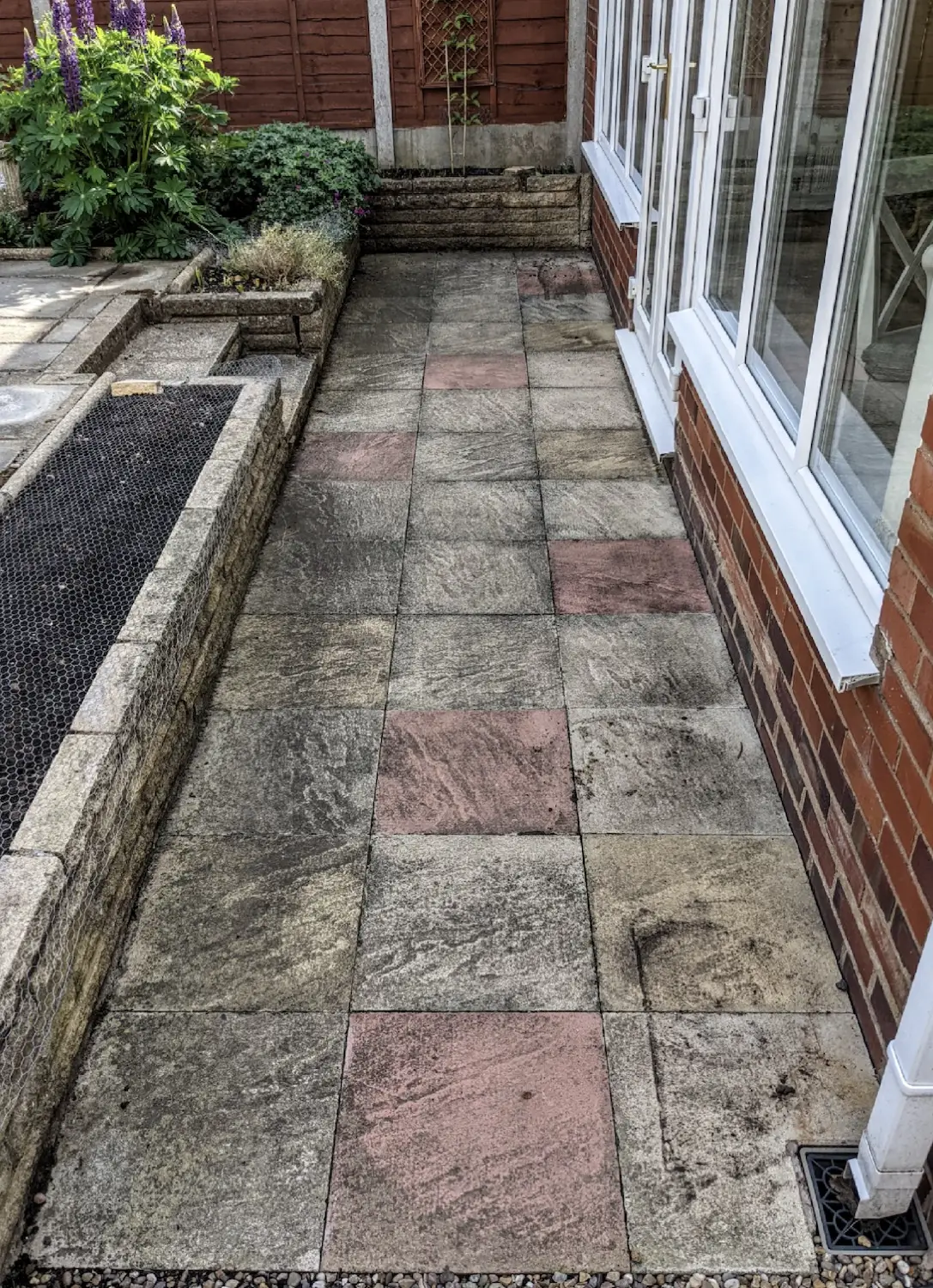 Before: Patio & side path